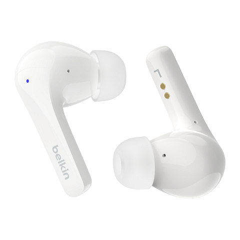 Belkin SoundForm Motion Kopfhörer True Wireless Stereo (TWS) im Ohr Anrufe/Musik/Sport/Alltag Bluetooth Weiß