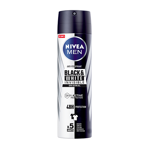 NIVEA Men Black & White Invisible Männer Spray-Deodorant 200 ml 1 Stück(e)