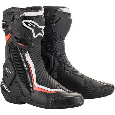 Alpinestars 2221019-1231-44 Motorrad-Schuh Männlich Erwachsener Schwarz, Rot, Weiß