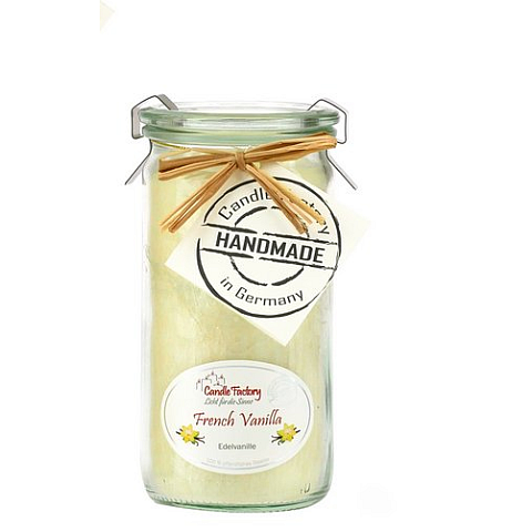 Candle Factory Mini Jumbo Wachskerze Rund Vanille Natürlich/Natur 1 Stück(e)