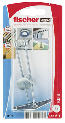 Fischer 45474 Schraubanker/Dübel 2 Stück(e) Klappdübel 95 mm