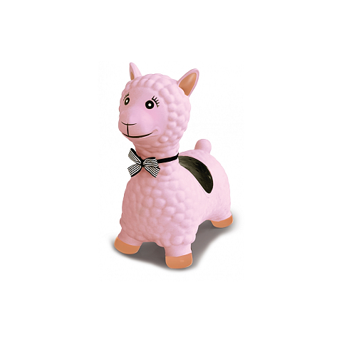 Jamara Hüpftier Lama rosa mit Pumpe