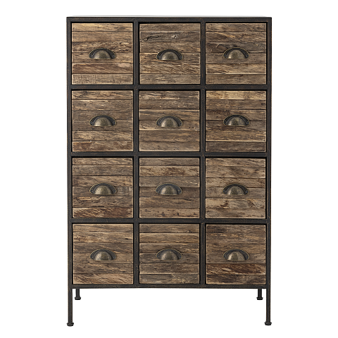 Bloomingville Matteo Drawer, Schwarz, Metall