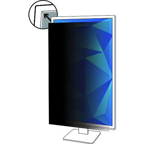 3M Blickschutzfilter für 21.5in Monitor Hochformat, 16:9, PF215W9P