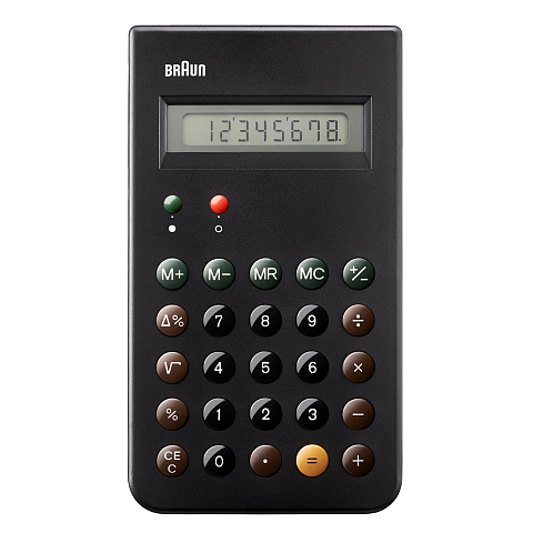 Braun BNE001BK Taschenrechner Tasche Einfacher Taschenrechner Schwarz