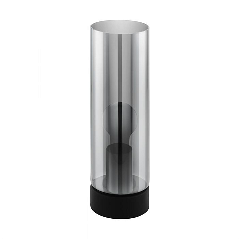 EGLO Damasco 1 Tischleuchte E27 60 W Schwarz, Transparent