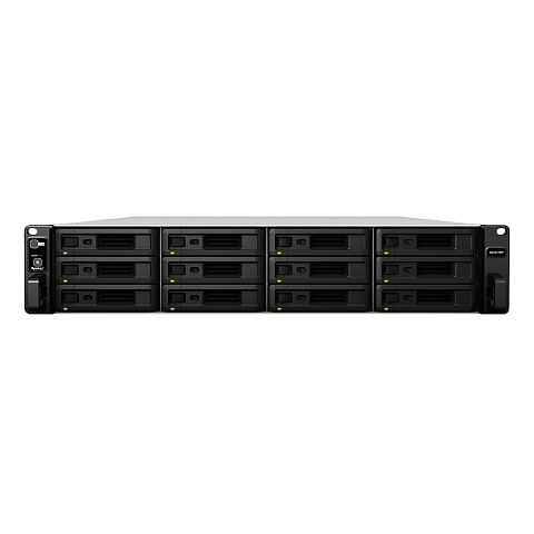 Synology RX1217RP Disk-Array 0 TB Rack (2U) Schwarz, Grau