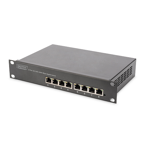 Digitus 10" Gigabit 8-Port Unmanaged Switch