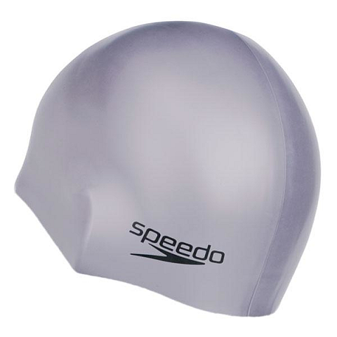 Speedo Plain Moulded Silicone Grau