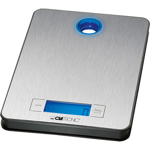 Clatronic KW 3412 Edelstahl Elektronische Küchenwaage