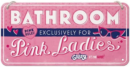 Nostalgic Art Pink Ladies Dekoratives Schild & Tafel für drinnen Metall Blau, Pink, Weiß