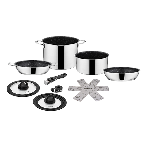 Brunner Academy High NG Topf-Set 5,2 l Edelstahl