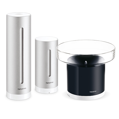 Netatmo NBU-NWS-NRG-EU Digitale Wetterstation Silber Akku WLAN