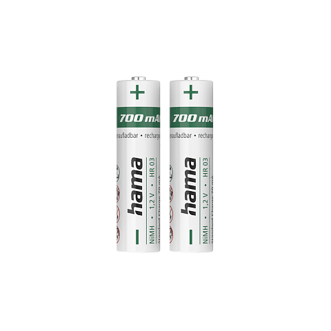 Hama 00223525 Haushaltsbatterie Wiederaufladbarer Akku AAA Nickel-Metallhydrid (NiMH)