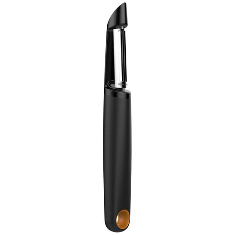 Fiskars 1014419 Schäler Obst & Gemüse Schwenkbarer Schäler Schwarz