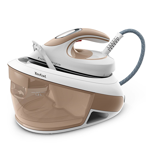 Tefal Express Airglide SV8027 1,8 l Durilium Airglide Bügelsohle Braun, Weiß