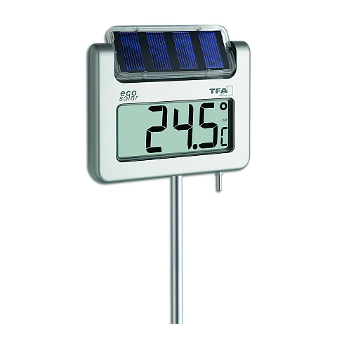 TFA-Dostmann 30.2030.54 Umgebungsthermometer Elektronisches Umgebungsthermometer Draußen Edelstahl