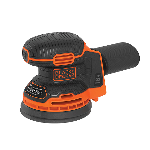 Black & Decker BDCROS18N-XJ Tragbares Schleifgerät Schwingschleifer 12000 RPM Schwarz, Orange