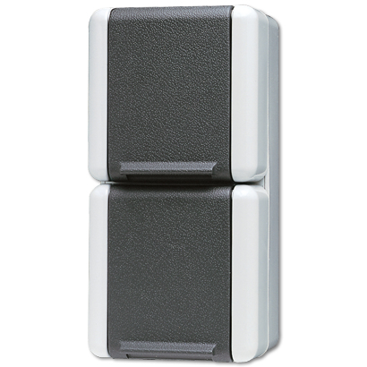 JUNG 822 W Steckdose Schwarz, Weiß