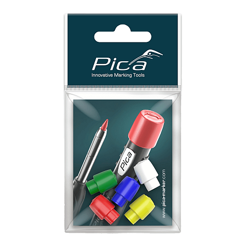 Pica-Marker 55801 Bleistiftgriff Weiß, Gelb, Rot, Blau, Grün