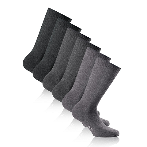 Rohner Sport 3er Pack Unisex Sportsocken Grau 3 Paar(e)