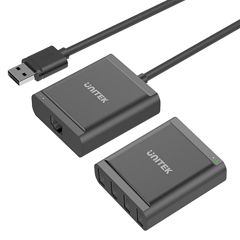 UNITEK Y-2516 Schnittstellen-Hub USB 2.0 480 Mbit/s Schwarz
