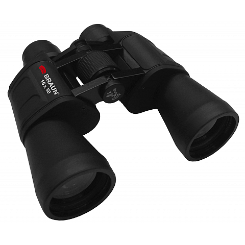 Braun Binocular 16 x 50 Fernglas BK-7 Porro Schwarz