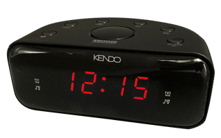 Kendo 24EXSW Digitaler Wecker Schwarz