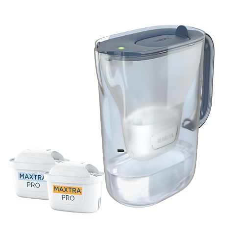 Brita Style Essential Pitcher-Wasserfilter 2,4 l Blau, Transparent