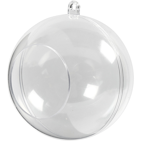 Creativ Company 52139 Christbaumschmuck Kugel-Weihnachtsschmuck Acryl Transparent 5 Stück(e)