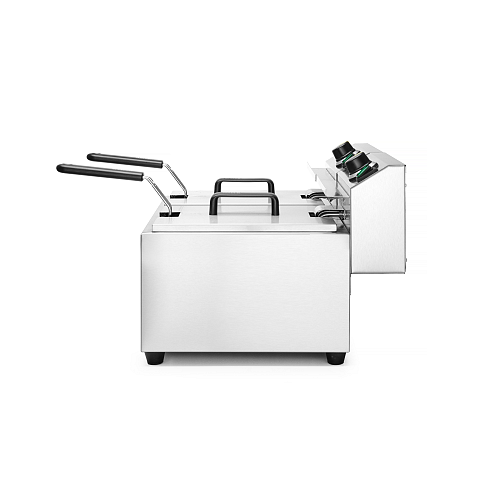Hendi 207307 Fritteuse Doppel 16 l Eigenständig 7000 W Silber