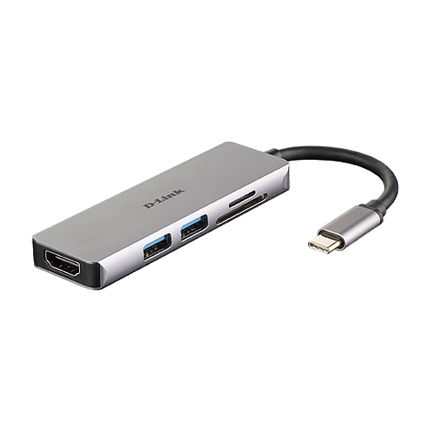 D-Link DUB-M530 laptop-dockingstation & portreplikator Kabelgebunden USB 3.2 Gen 1 (3.1 Gen 1) Type-C Aluminium