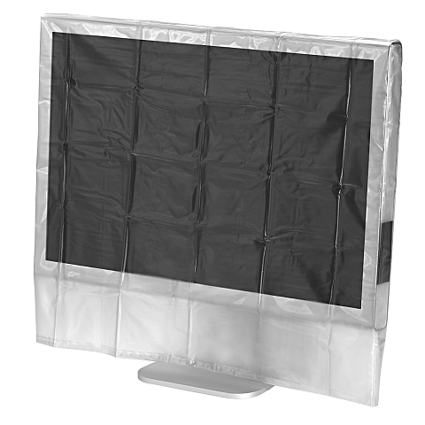 Hama 00113817 Abdeckhaube PC-Flachbildschirm-Staubschutzabdeckung Transparent