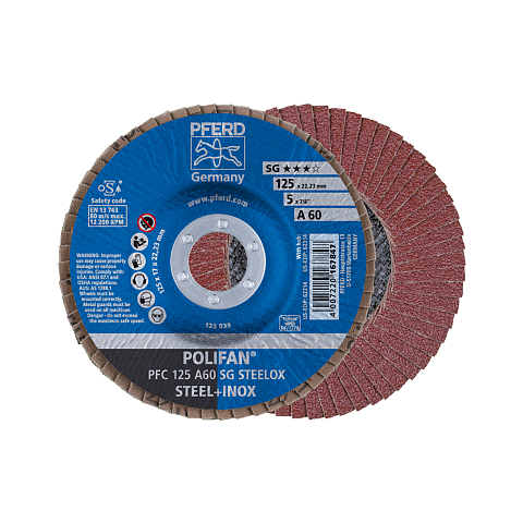 PFERD PFC 125 A 60 SG STEELOX Rotierendes Schleifwerkzeug Zubehör Metall
