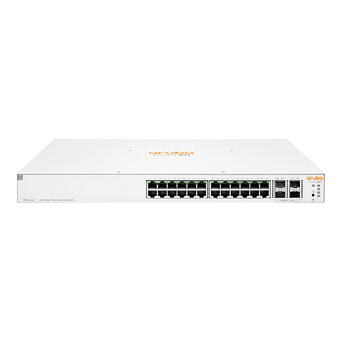 HPE Aruba Networking Instant On 1930 24G Class4 PoE 4SFP/SFP+ 370W Managed L2+ Gigabit Ethernet (10/100/1000) Power over Ethernet (PoE) 1U Weiß