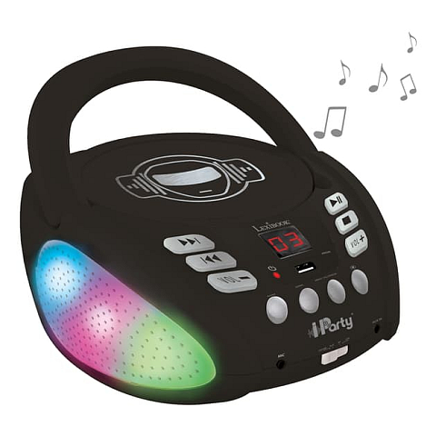 Lexibook iParty RCD109BK Schwarz Tragbarer CD-Player