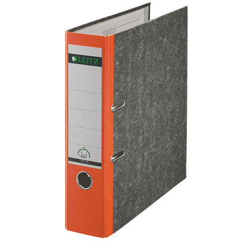 Leitz Plastic Lever Arch File A4 80mm 180° Ringmappe Orange