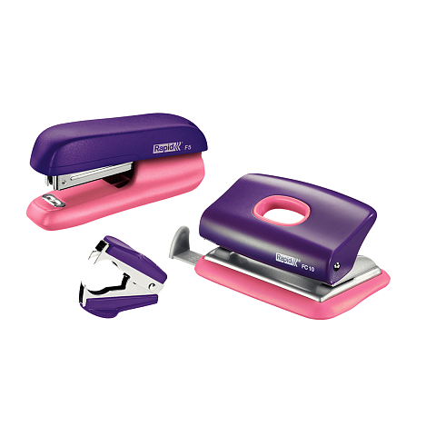 Rapid 5000372 Tacker Standard-Clinch Pink, Violett