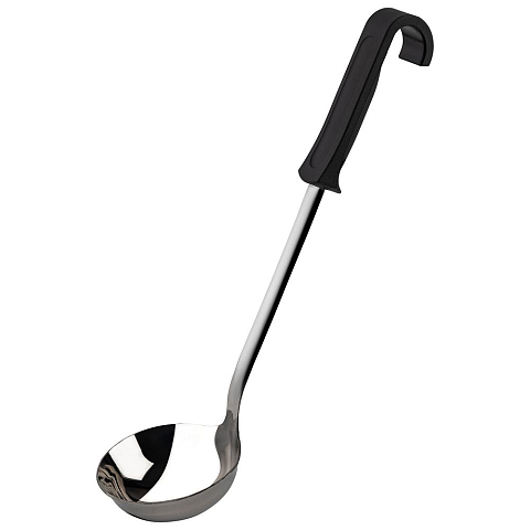 APS-Germany 00670 Kelle 110 ml Schwarz, Edelstahl