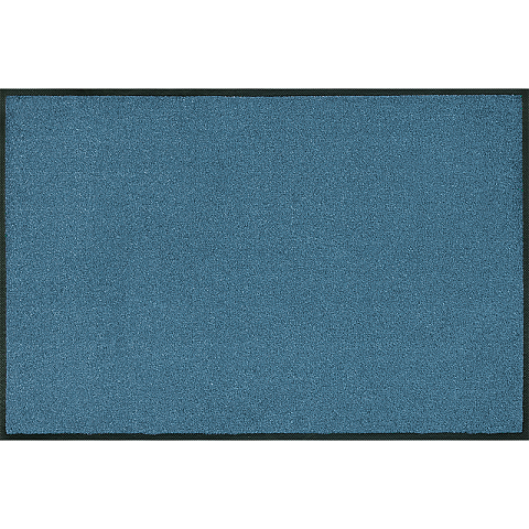 wash+dry 017103 Türmatte Dekorative Fußmatte Drinnen Rechteckig Blau