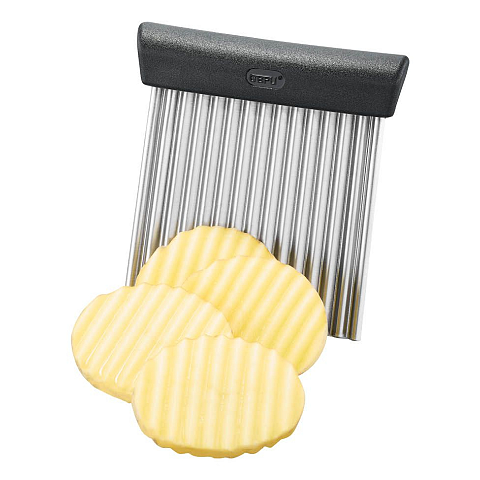GEFU RIFFL Schneidemaschine Manuell Schwarz, Silber Kunststoff, Edelstahl