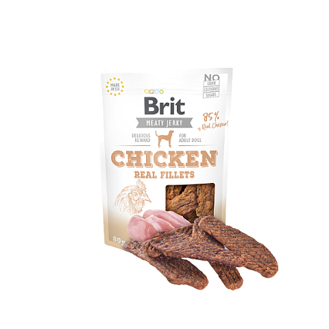 Brit Jerky Snack Hund Snacks Huhn 80 g