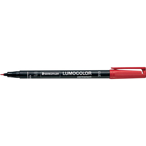 Staedtler 313-2 Permanent-Marker Rundspitze Rot 10 Stück(e)