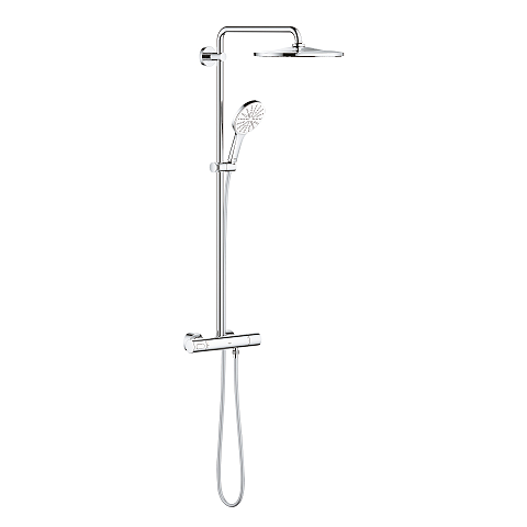 GROHE Rainshower 310 Duschsystem 2 Kopf/Köpfe Wand Silber, Weiß