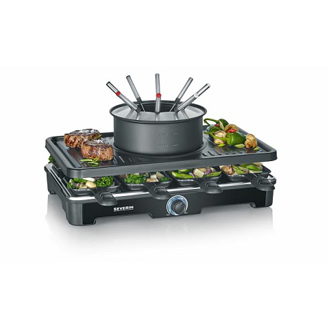 Severin RG 2347 Raclette Grill 8 Person(en) 1400 W Schwarz