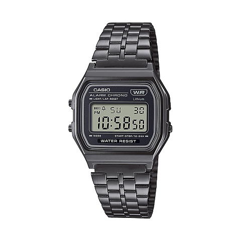 Casio Vintage A158WETB-1AEF Uhr Armbanduhr Männlich Schwarz