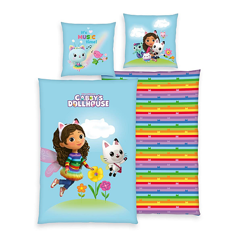 HERDING Gabby's Dollhouse Bettwäsche-Set 'Happy' - 70-x-90-cm-140-x-200-cm-at