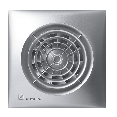 Soler & Palau Silent 100 CZ Abluftventilator Wand 95 m³/h 2400 RPM Silber