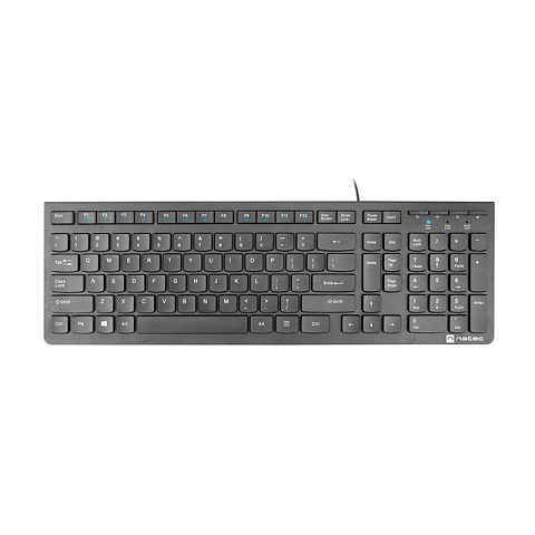 NATEC DISCUS 2 Tastatur Heimbüro USB QWERTY US International Schwarz