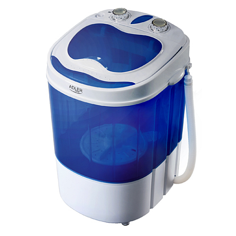 Adler AD 8051 Waschmaschine Toplader 3 kg Blau, Weiß